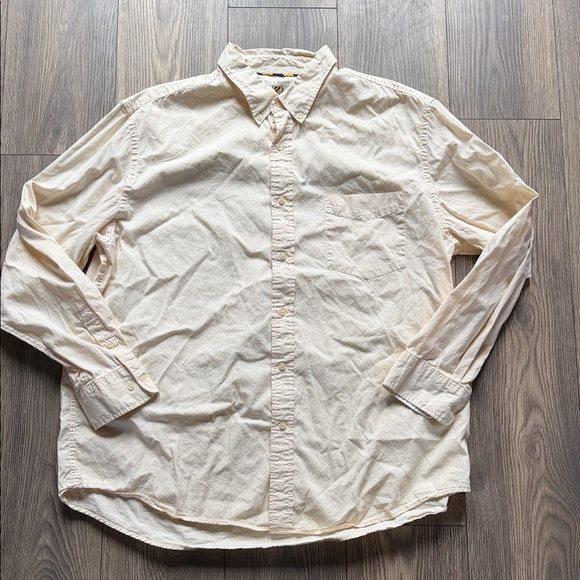 Club Room Other - Club Room Men's Cream Long-Sleeve Button-Down Shirt